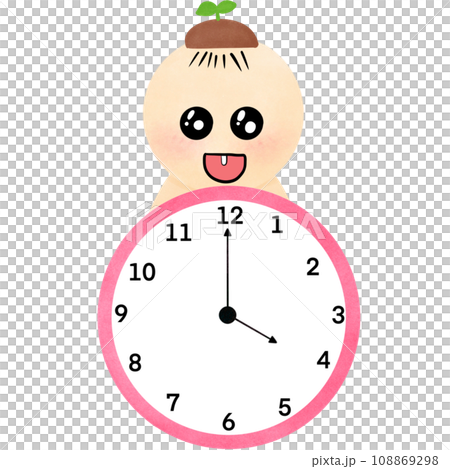 Cartoon animal clock, teaching materials Cartoon animal clock, teaching materials 108869298