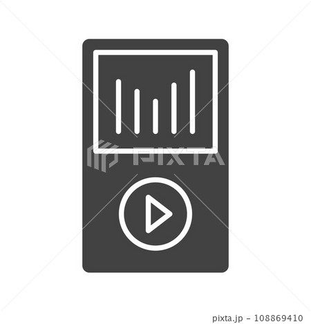 Mp3 Player icon vector image. Mp3 Player icon vector image. 108869410