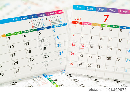スケジュール管理イメージ　カレンダー 108869872