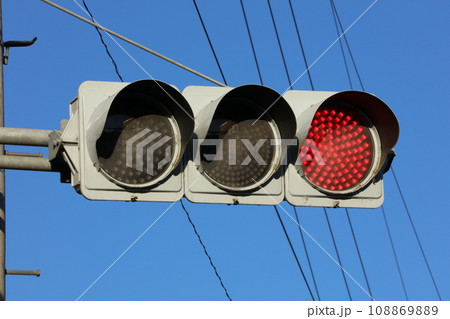 赤信号 LED信号機 赤信号 LED信号機 108869889