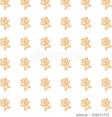 かわいい猫のイラスト 108871755
