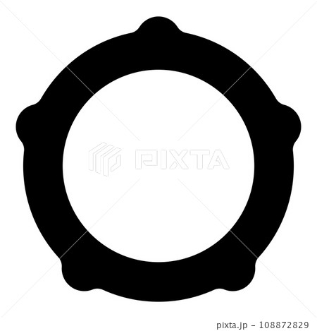 Meat grinder mincer nut screw female screw pawl stop latch holder icon black color vector illustration image flat style Meat grinder mincer nut screw female screw pawl stop latch holder icon black color vector illustration image flat style 108872829