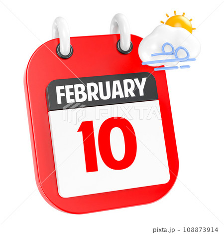 icon calendar 3d render of day 108873914