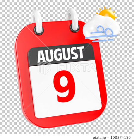 icon calendar 3d render of day 108874150