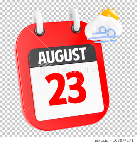 icon calendar 3d render of day icon calendar 3d render of day 108874171