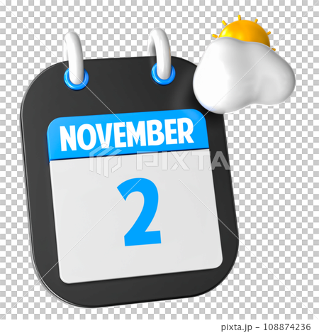 icon calendar 3d render of day 108874236