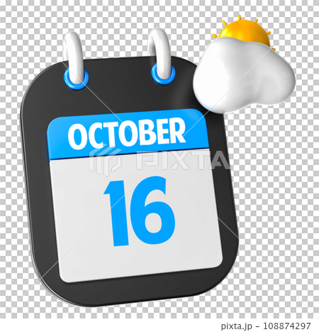 icon calendar 3d render of day 108874297
