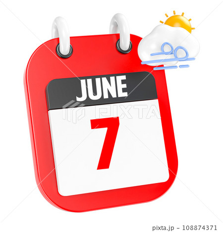 icon calendar 3d render of day 108874371