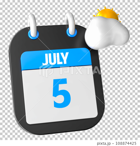 icon calendar 3d render of day icon calendar 3d render of day 108874425