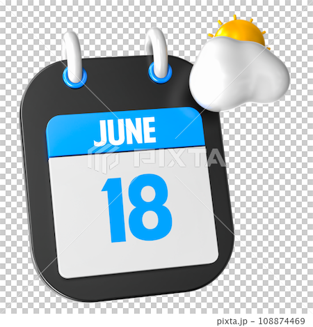 icon calendar 3d render of day icon calendar 3d render of day 108874469