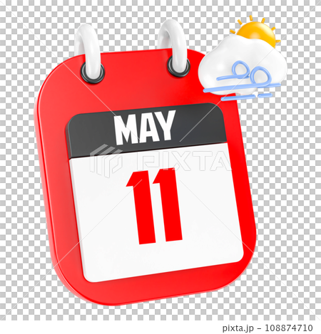 icon calendar 3d render of day 108874710