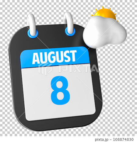 icon calendar 3d render of day 108874830