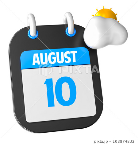 icon calendar 3d render of day icon calendar 3d render of day 108874832