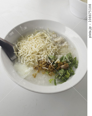 Breakfast Thai style rice porridge congee Breakfast Thai style rice porridge congee 108875108