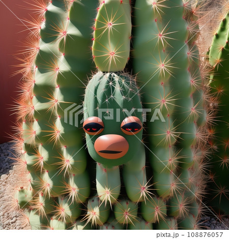 Funny cactus generated by AI 108876057