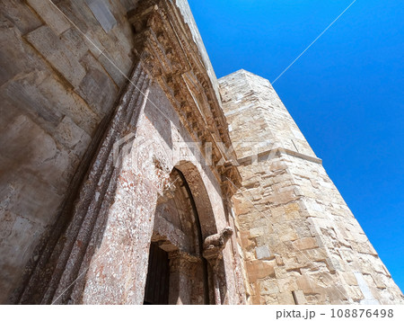 Andria, Puglia, Castel del Monte. Castel del Monte is a thirteenth century fortress built by the Emperor of the Holy Roman Empire Frederick II in the plateau of western Murge, in Puglia. 108876498