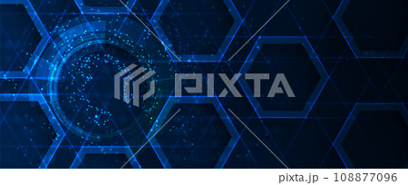 Abstract vector background. Futuristic technology style. Elegant background for business tech presentations. 108877096