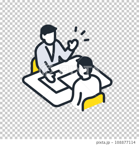 一個人諮詢的簡單向量圖示插畫素材 一個人諮詢的簡單向量圖示插畫素材 108877114