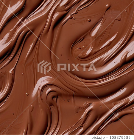 Melt Chocolate Texture Background, Chocolate Sauce Pattern, Cocoa Hazelnut Cream, Textured Chocolate 108879583