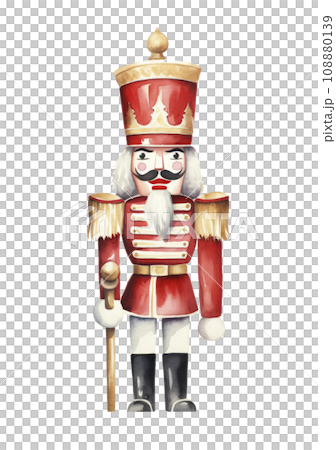 christmas nutcracker watercolor isolated christmas nutcracker watercolor isolated 108880139