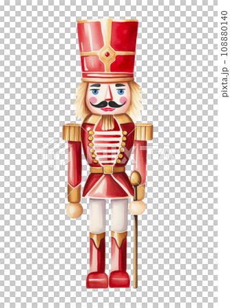 christmas nutcracker watercolor isolated christmas nutcracker watercolor isolated 108880140