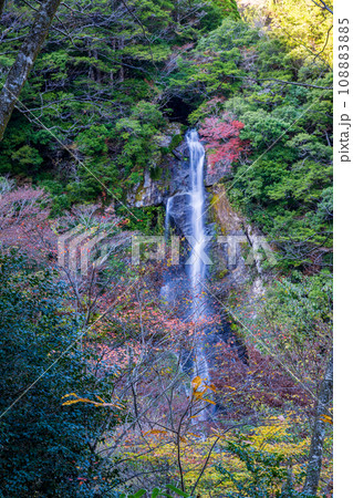 秘境の秋の五家荘紅葉風景 108883885