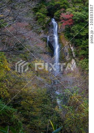 秘境の秋の五家荘紅葉風景 秘境の秋の五家荘紅葉風景 108883887