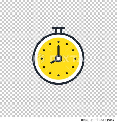 變形時鐘簡單向量圖示插畫素材 108884963