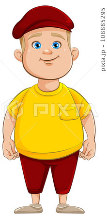 Chubby Teen Male Cartoon Character Chubby Teen Male Cartoon Character 108885295