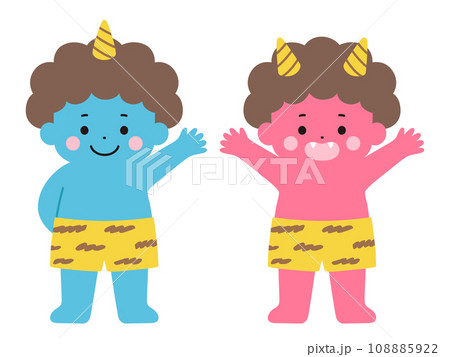 かわいい鬼のイラスト かわいい鬼のイラスト 108885922