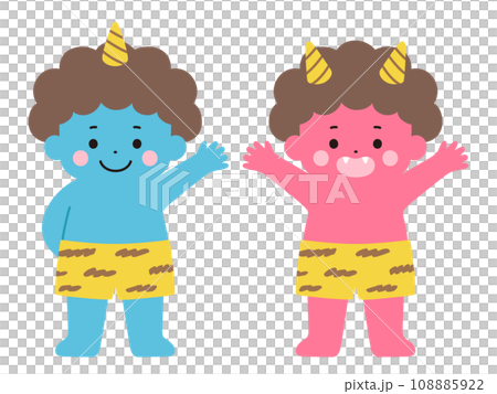かわいい鬼のイラスト かわいい鬼のイラスト 108885922