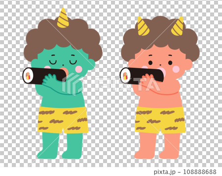 Demon eating Ehomaki Demon eating Ehomaki 108888688