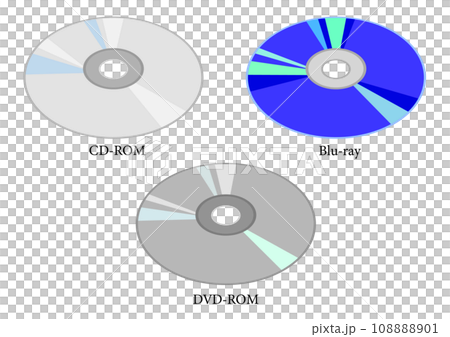 ディスクメディアのCDとDVDとBlu-ray 108888901