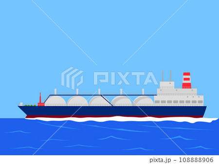 海を航行するエネルギータンカー船 108888906