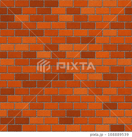 Brick drawing. Seamless red brick wall background - texture pattern for continuous replication. Brick drawing. Seamless red brick wall background - texture pattern for continuous replication. 108889539