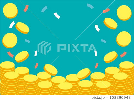 フレーム　ポイント　コイン　イメージ　ビジネス　背景素材　イラスト素材 108890948