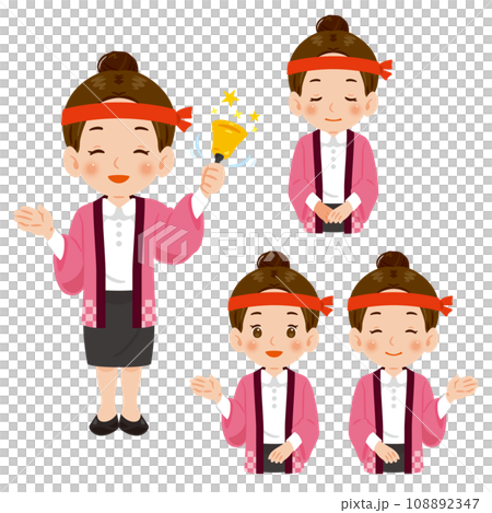 Lottery female staff set Lottery female staff set 108892347