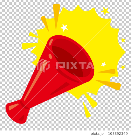red megaphone illustration red megaphone illustration 108892349