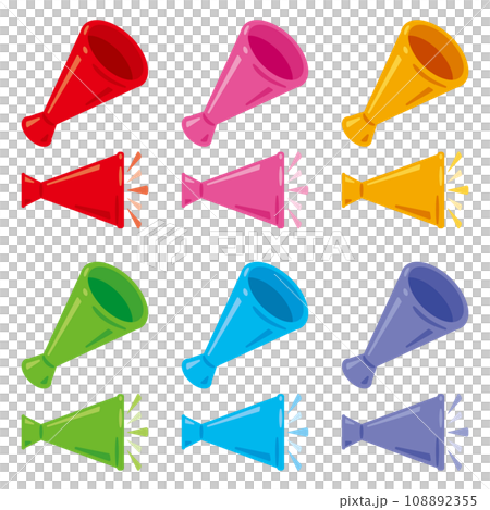 Megaphone illustration set 108892355