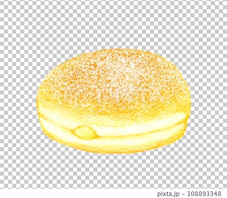 奶油甜甜圈(麵包甜甜圈)手繪水彩插圖的糖果和糖果 奶油甜甜圈(麵包甜甜圈)手繪水彩插圖的糖果和糖果 108893348