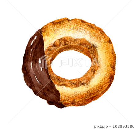 ドーナツ（チョコがけオールドファッション） スイーツ・お菓子の