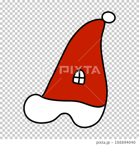 red hat with red bow icon, cartoon style red hat with red bow icon, cartoon style 108894040