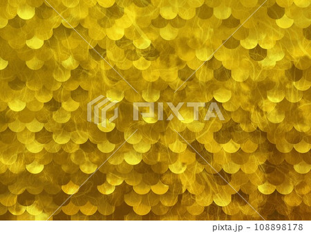 和紙鱗模様金色 108898178