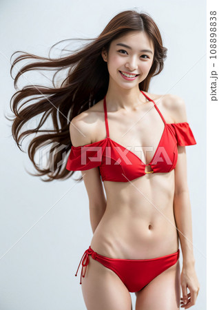 【女性モデル】水着を着た女性04 ：AI生成画像 108898838
