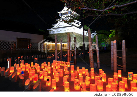 【福岡県】小倉城の竹あかり 108899050