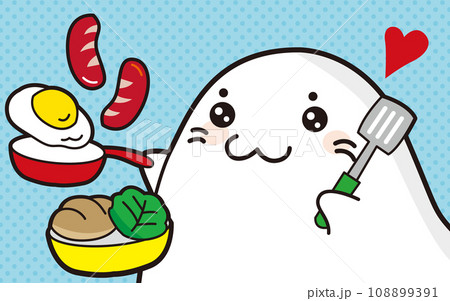 朝食の準備中　Cooking 108899391