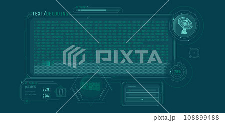 Radio telescope data processing interface with text decoding. 108899488