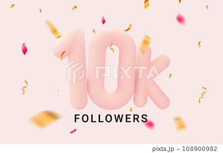 10k followers celebrate social media thousand anniversary. 10000 follower banner blog network 10k followers celebrate social media thousand anniversary. 10000 follower banner blog network 108900982