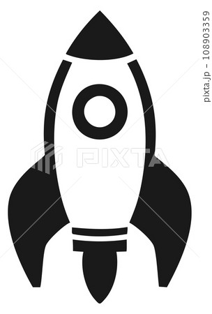 ロケットのアイコン 黒 ロケットのアイコン 黒 108903359