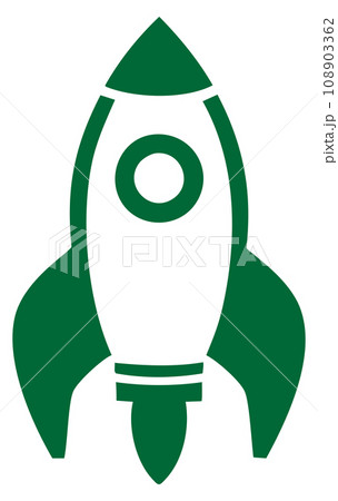 ロケットのアイコン 緑 ロケットのアイコン 緑 108903362